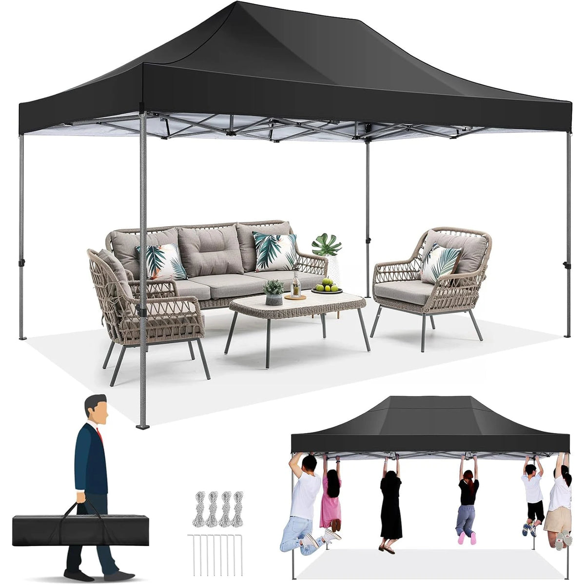 10'x15' Commercial Grade Pop Up Canopy