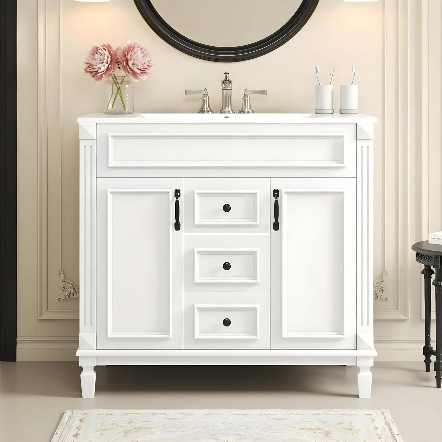 36in Freestanding Bathroom Vanity with Sink