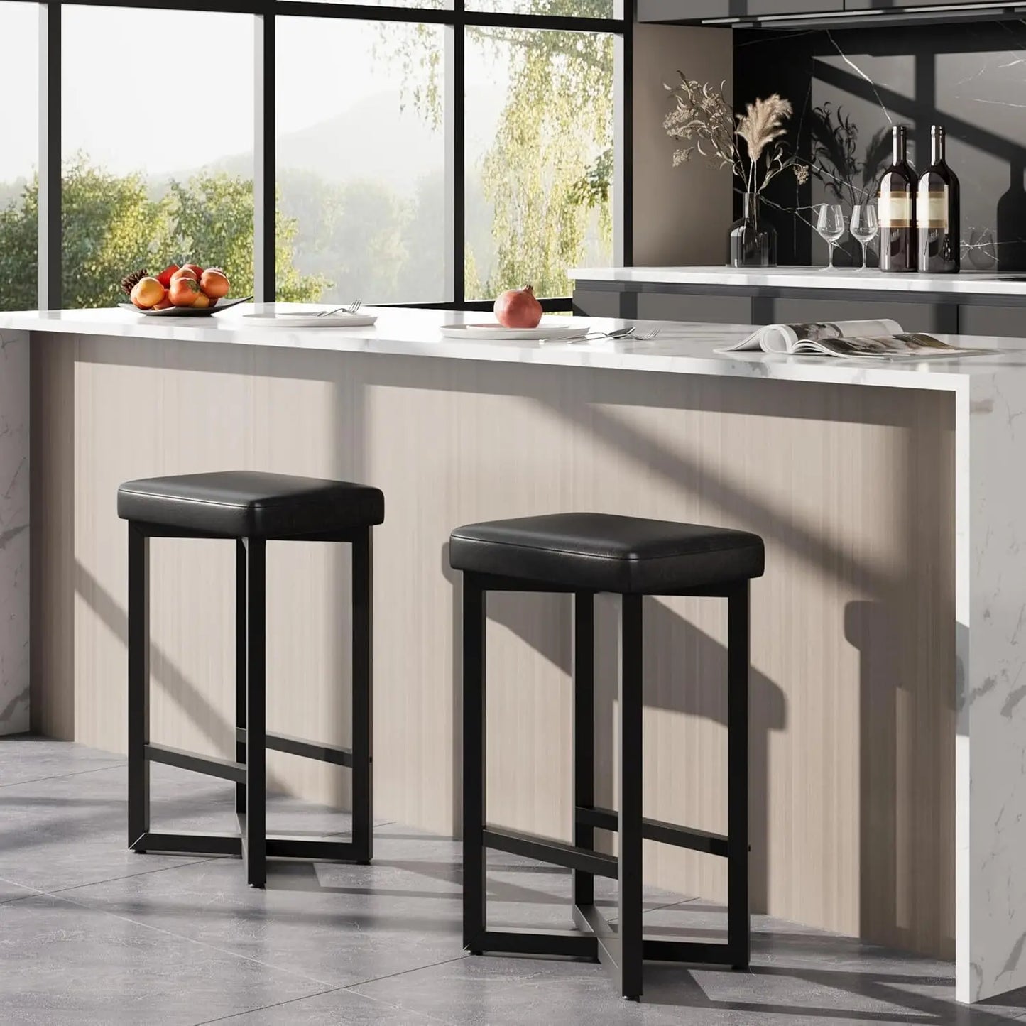 2PCS 24" Bar Stools