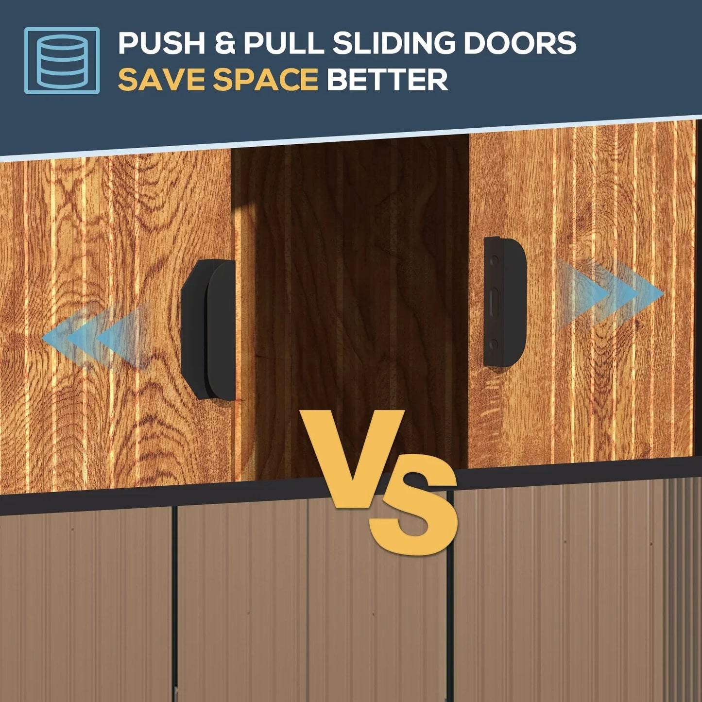 Storage Shed with Sliding Door