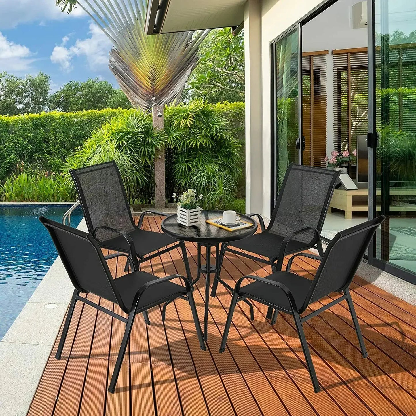 4PCS Garden Chairs