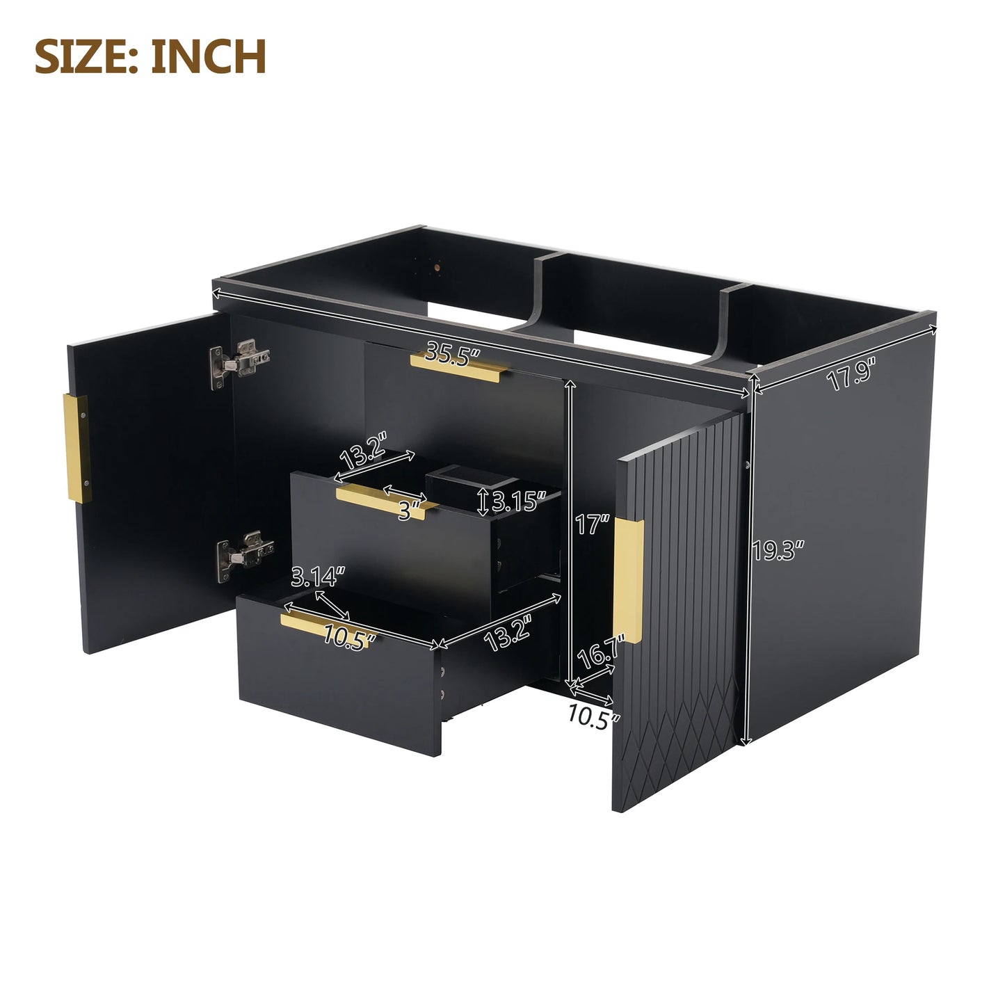 Wall Mounted Bathroom Vanity without Sink