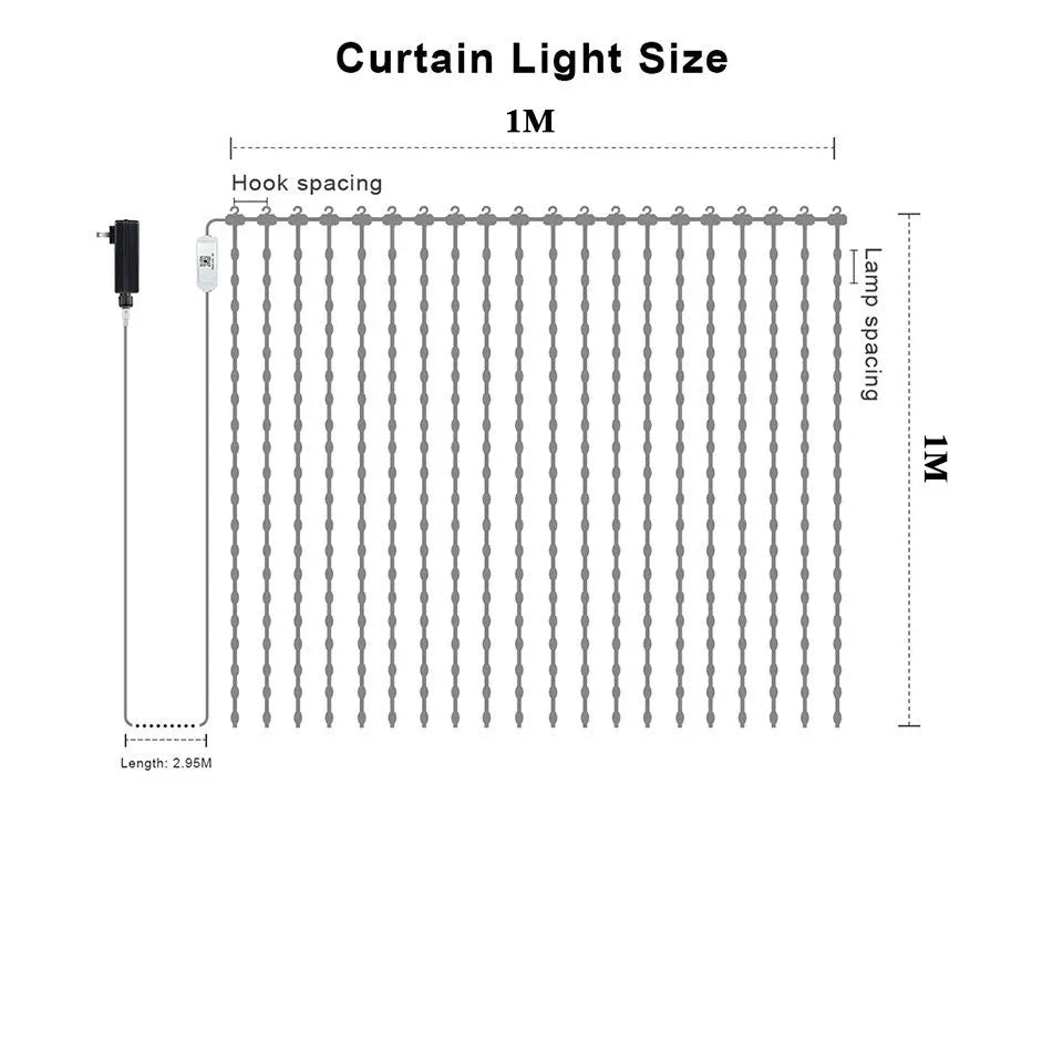 Curtain Light For Holiday Decoration