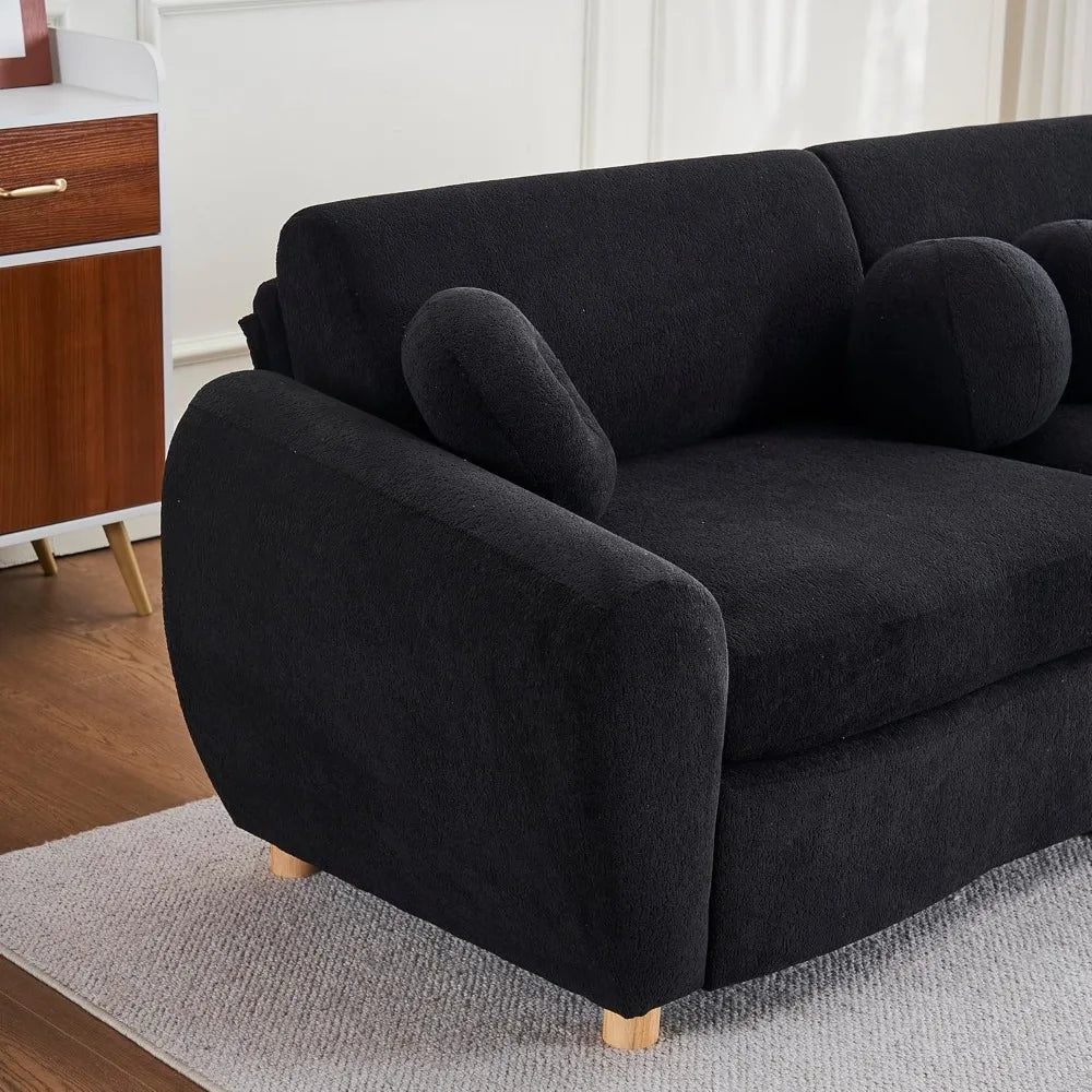 Modern Chenille Upholstered Sectional Couches
