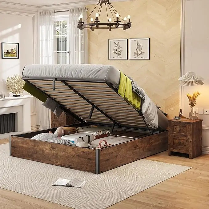 Lift-Up Bed with Storage