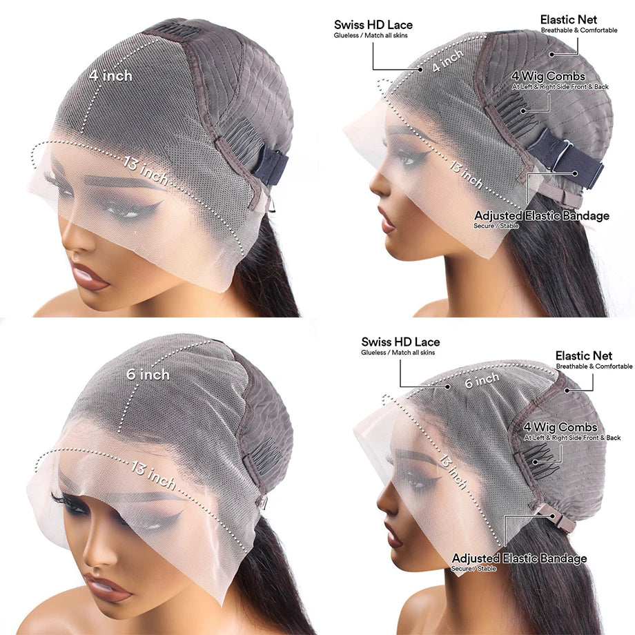 Deep Wave Chocolate Brown Human Hair Wigs