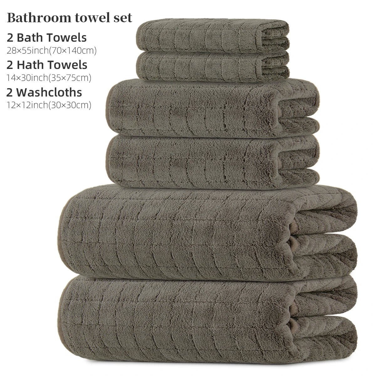 6-Piece Bath Towel Set