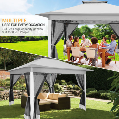12x12ft Pop Up Gazebo Canopy Tent