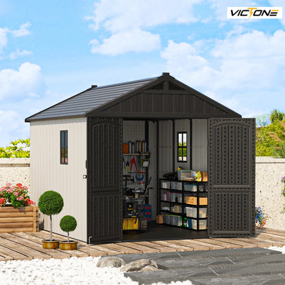 8' X 10' Plastic Outdoor Storage Shed