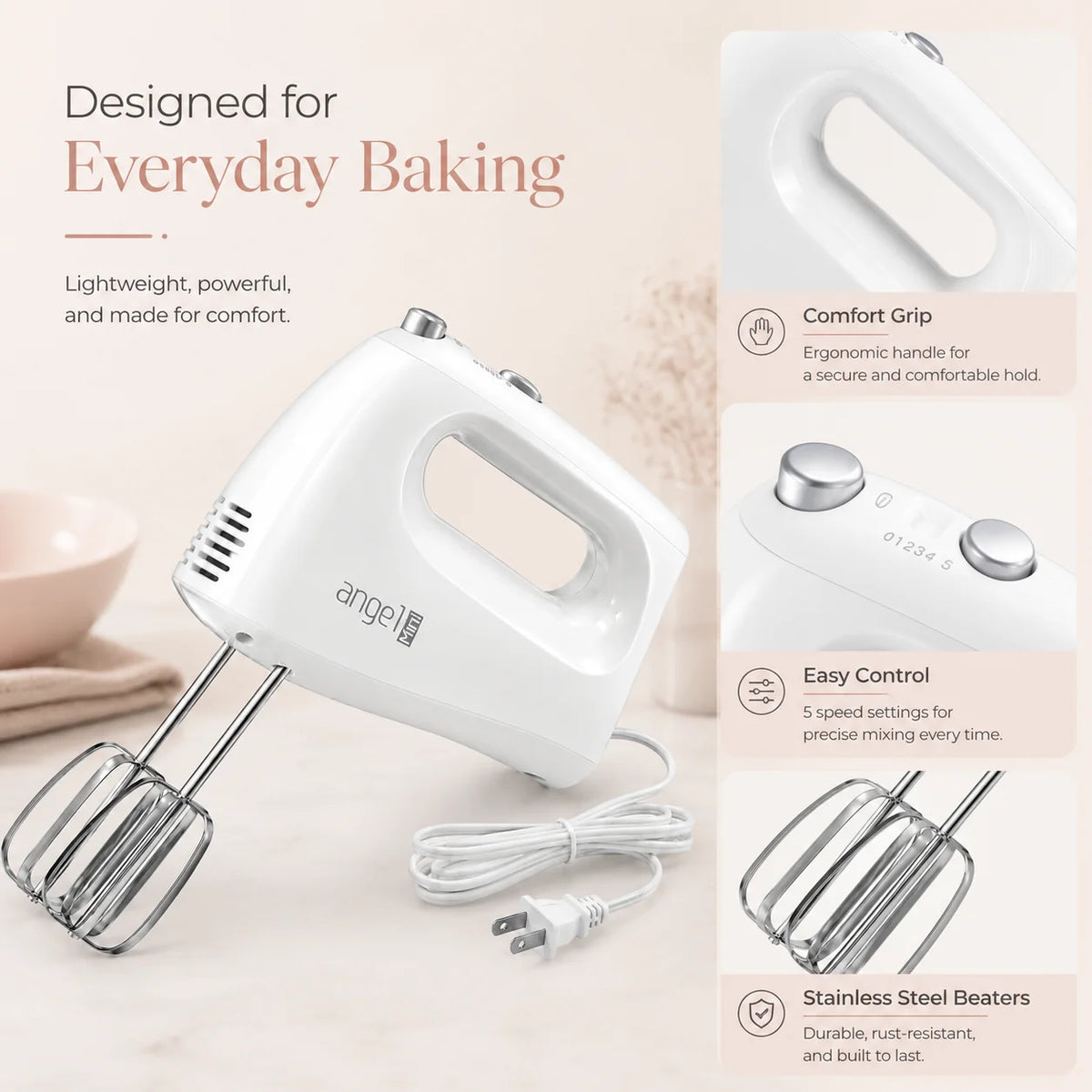 Kitchen Mixer with Dough Hooks