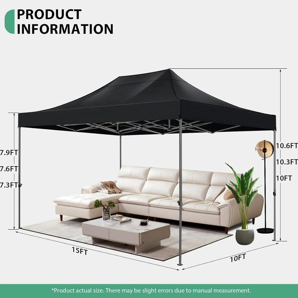10'x15' Commercial Grade Pop Up Canopy