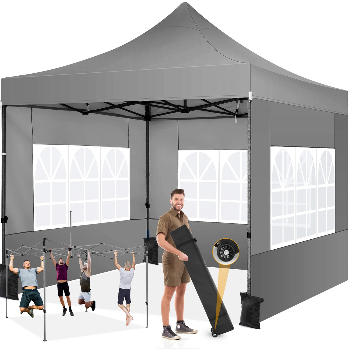 10x10 Heavy Duty Pop up Canopy Tent
