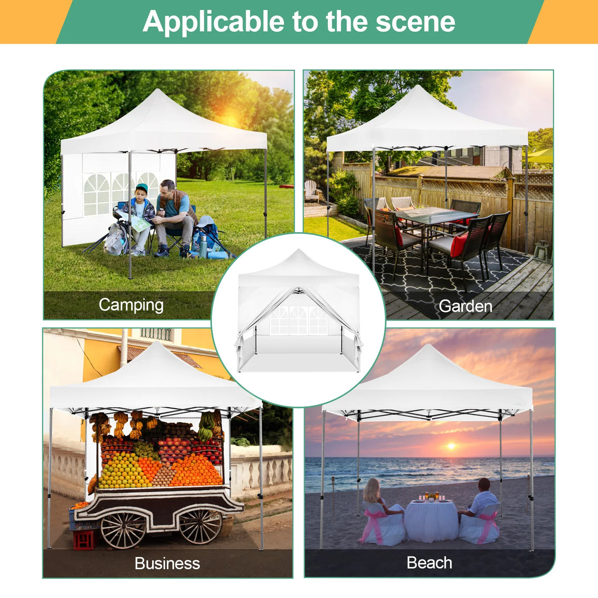 10x10 Heavy Duty Pop up Canopy Tent