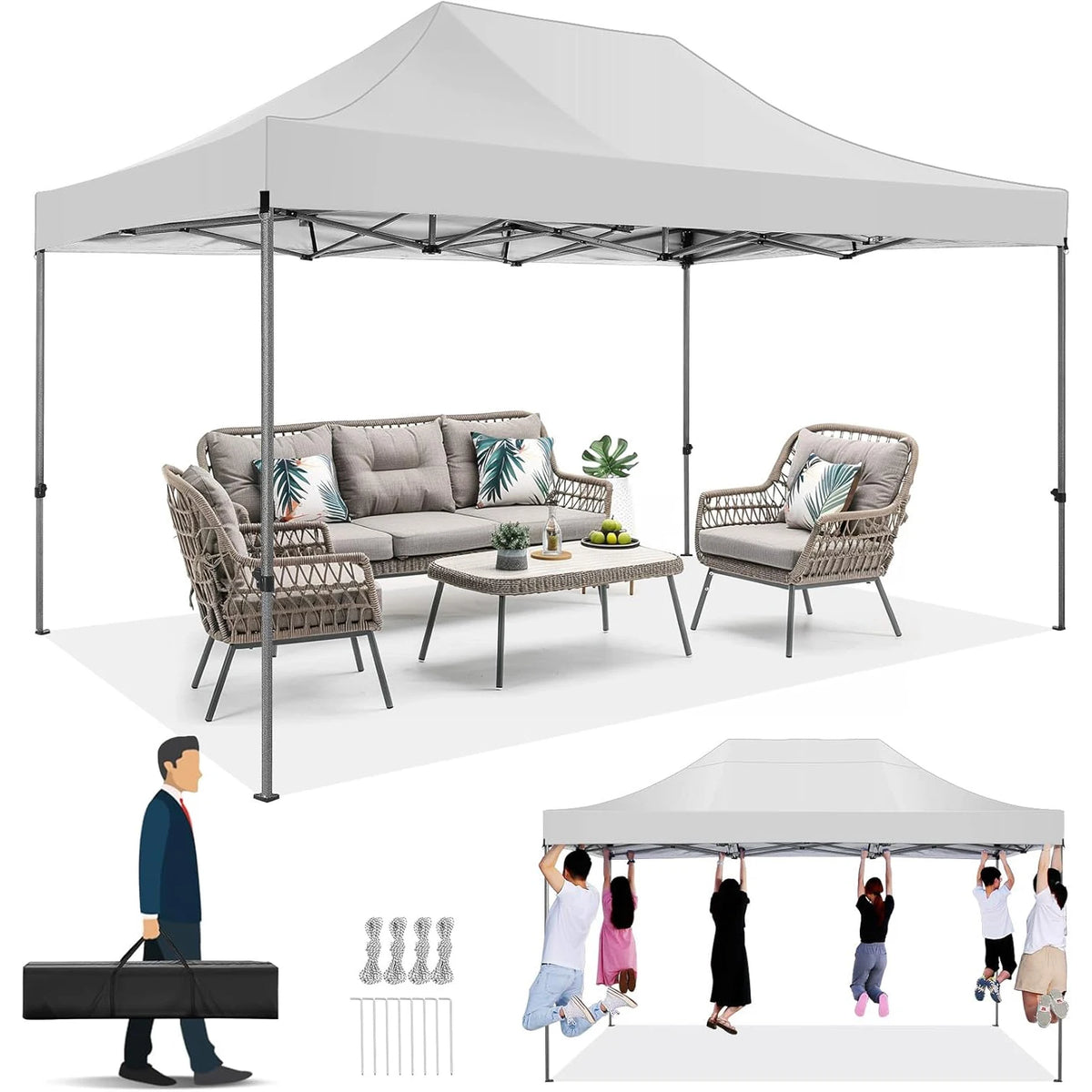 10'x15' Commercial Grade Pop Up Canopy