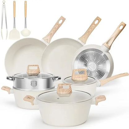 13 Piece Non Stick Ceramic  Cooking Set