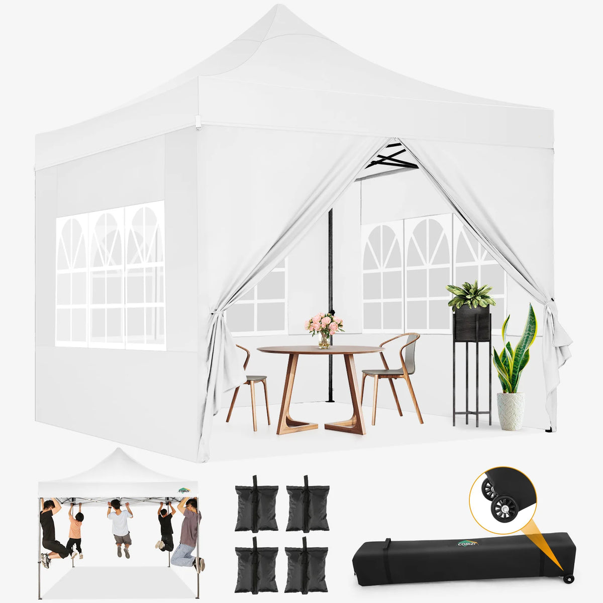 10x10 Heavy Duty Pop up Canopy Tent