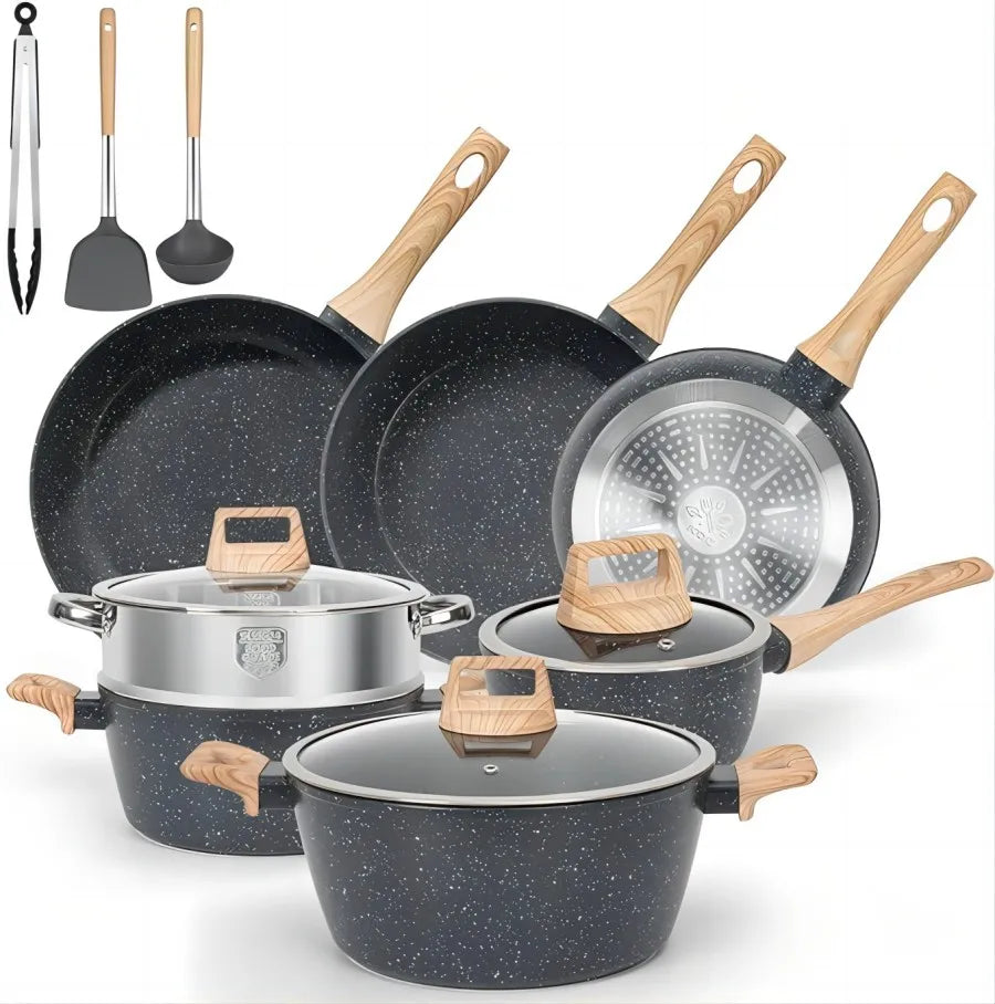 13 Piece Non Stick Ceramic  Cooking Set