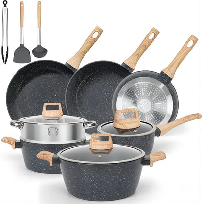 13 Piece Non Stick Ceramic  Cooking Set