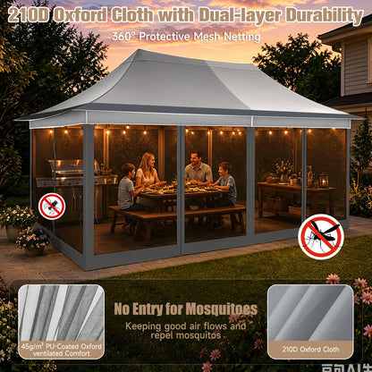 10x20ft Pop Up Gazebo Pavilion