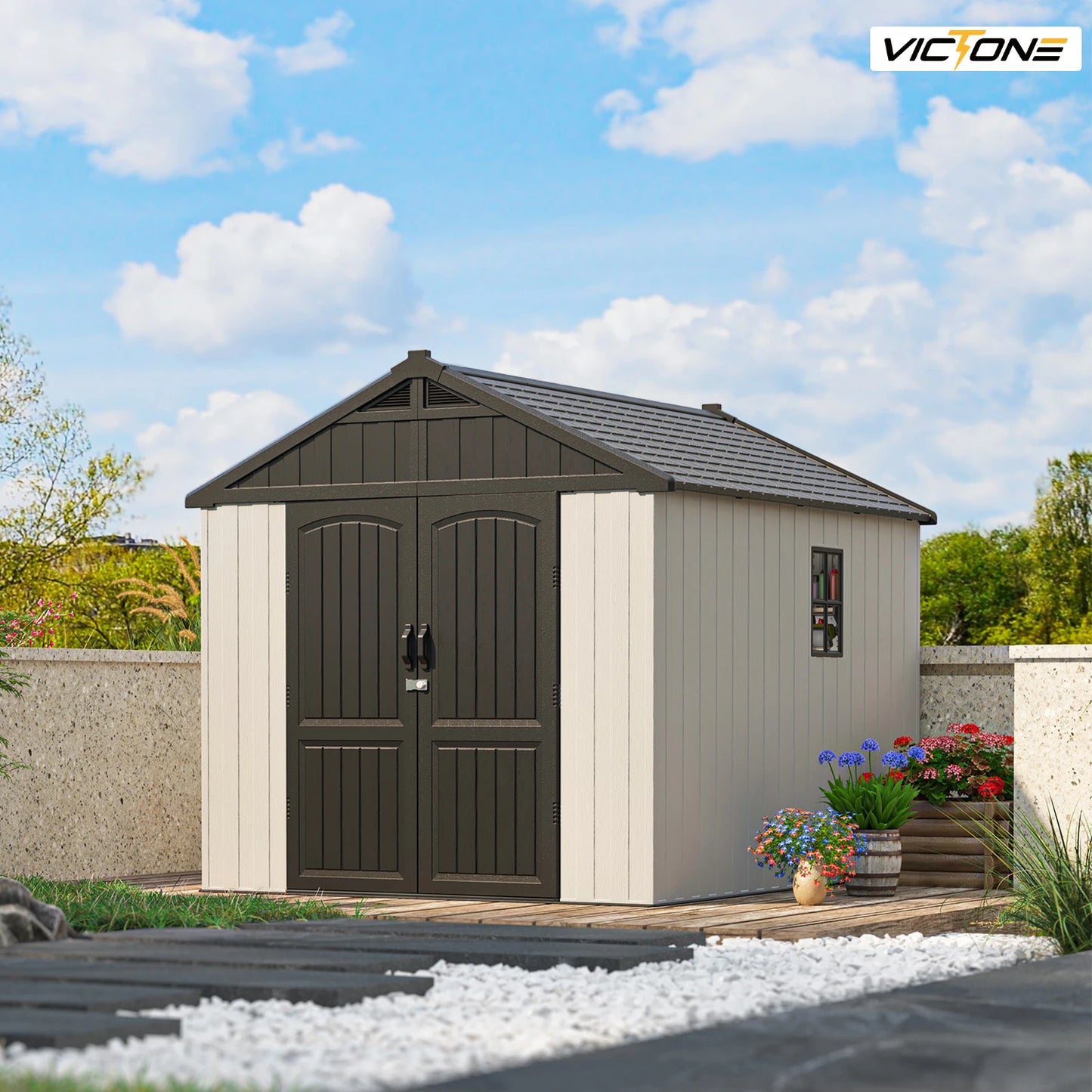 8' X 10' Plastic Outdoor Storage Shed