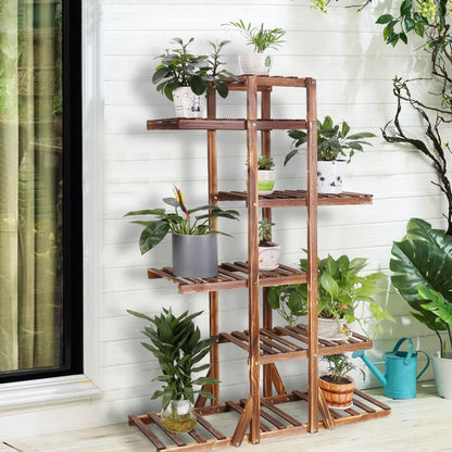 6 Tier Wooden Plant