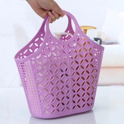 Plastic hand basket