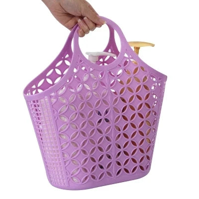 Plastic hand basket