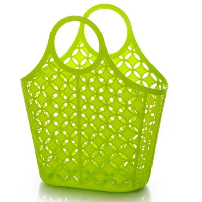 Plastic hand basket
