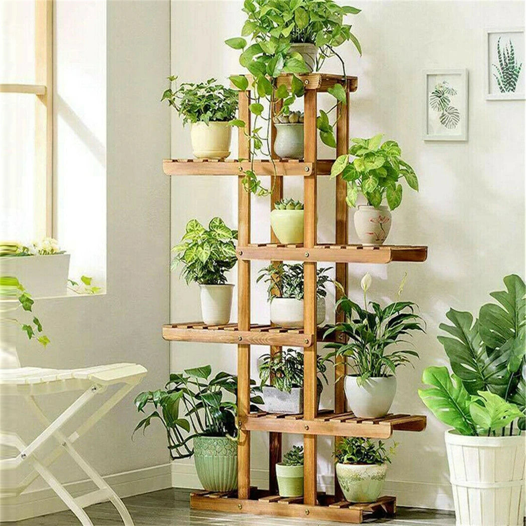 6 Tier Wooden Plant