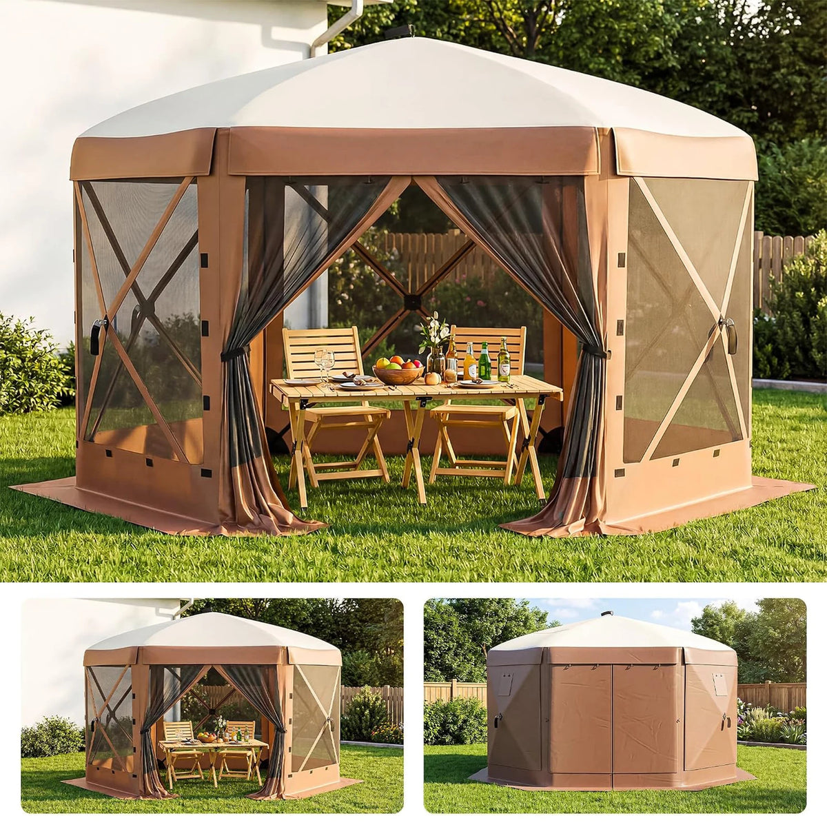 11x11FT Pop Up Gazebo Screen Tent