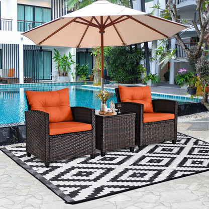 3-pc Rattan Furniture Set