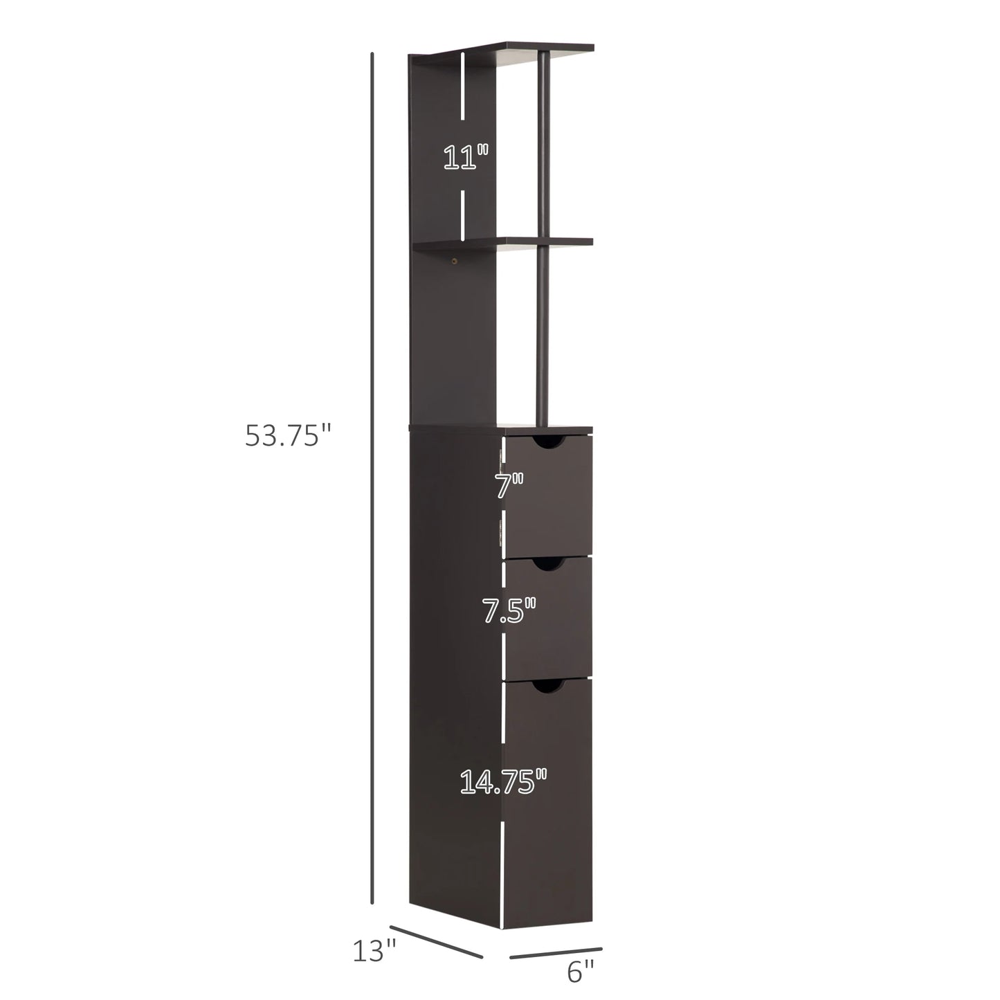 2-Tier Cabinet Shelf Storage Cupboard