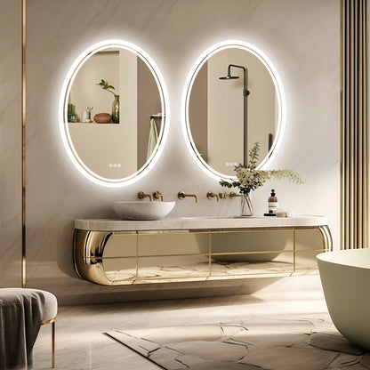 Backlit Round Vanity Mirror