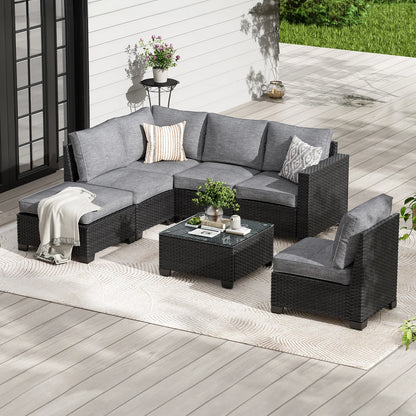 Patio Sectional Sofa Set