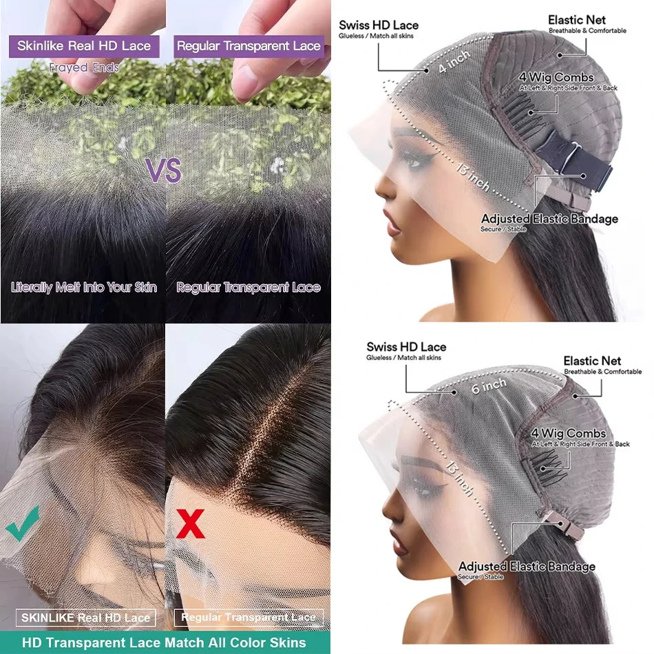 Straight Human Hair Wigs