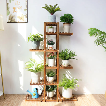 6 Tier Wooden Plant