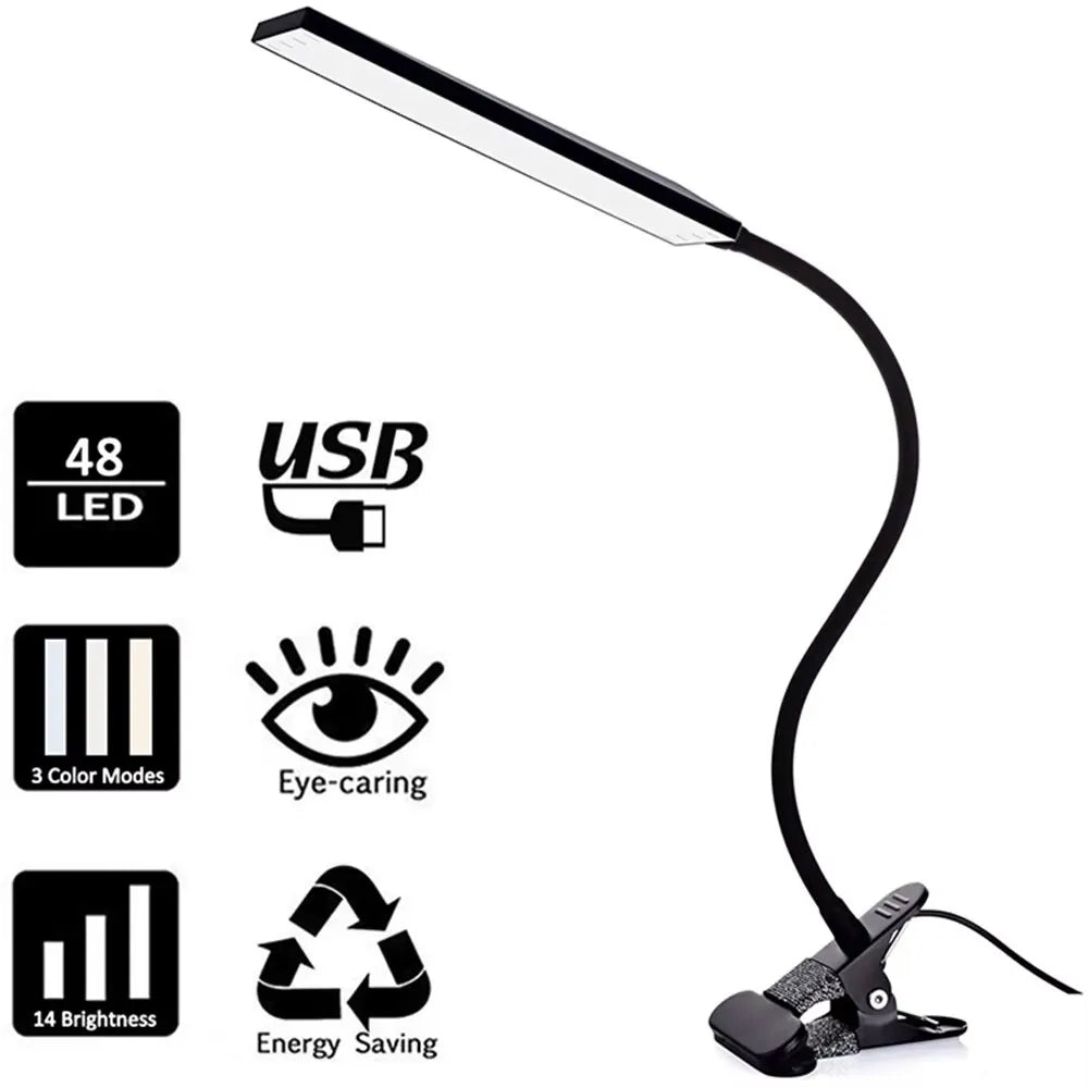 Clip on Desk Lamp with 3 Modes