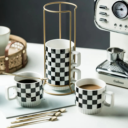 Stackable Coffee Mug Set of 4