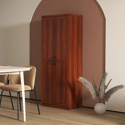 Rustic 2-Door Kitchen Freestanding Pantry