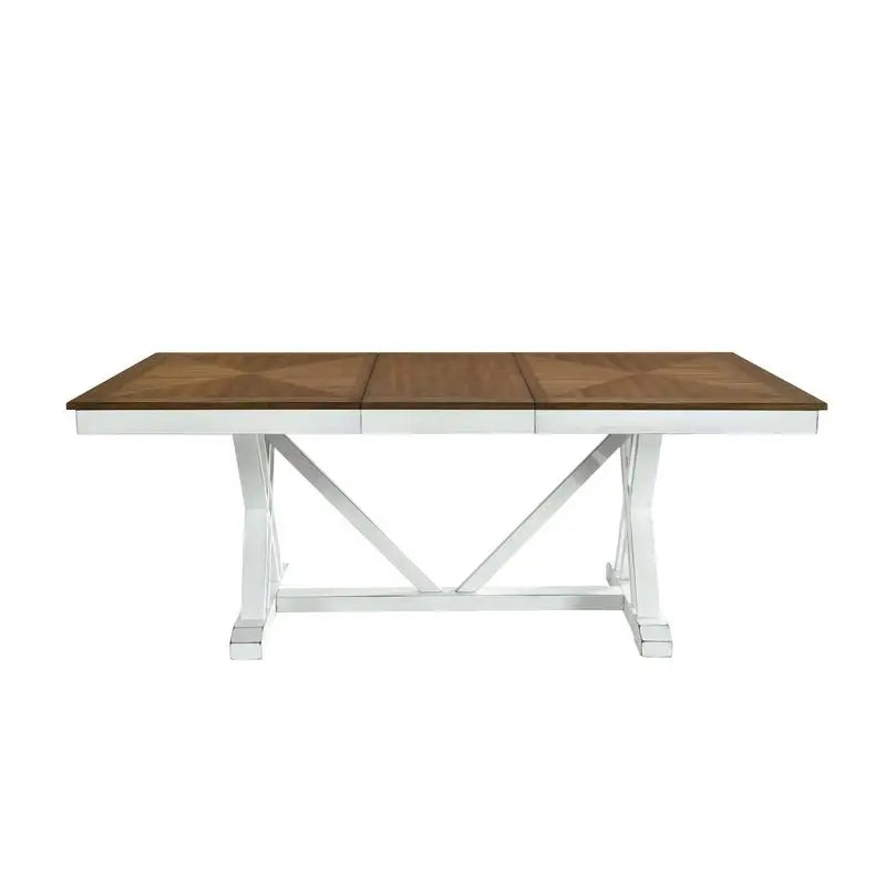7pc Dining Set with Leaf & Side Chairs