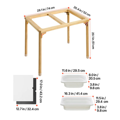Kids Activity Table with Storage Bins