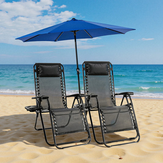 Zero Gravity Lounge Chair, set of 2