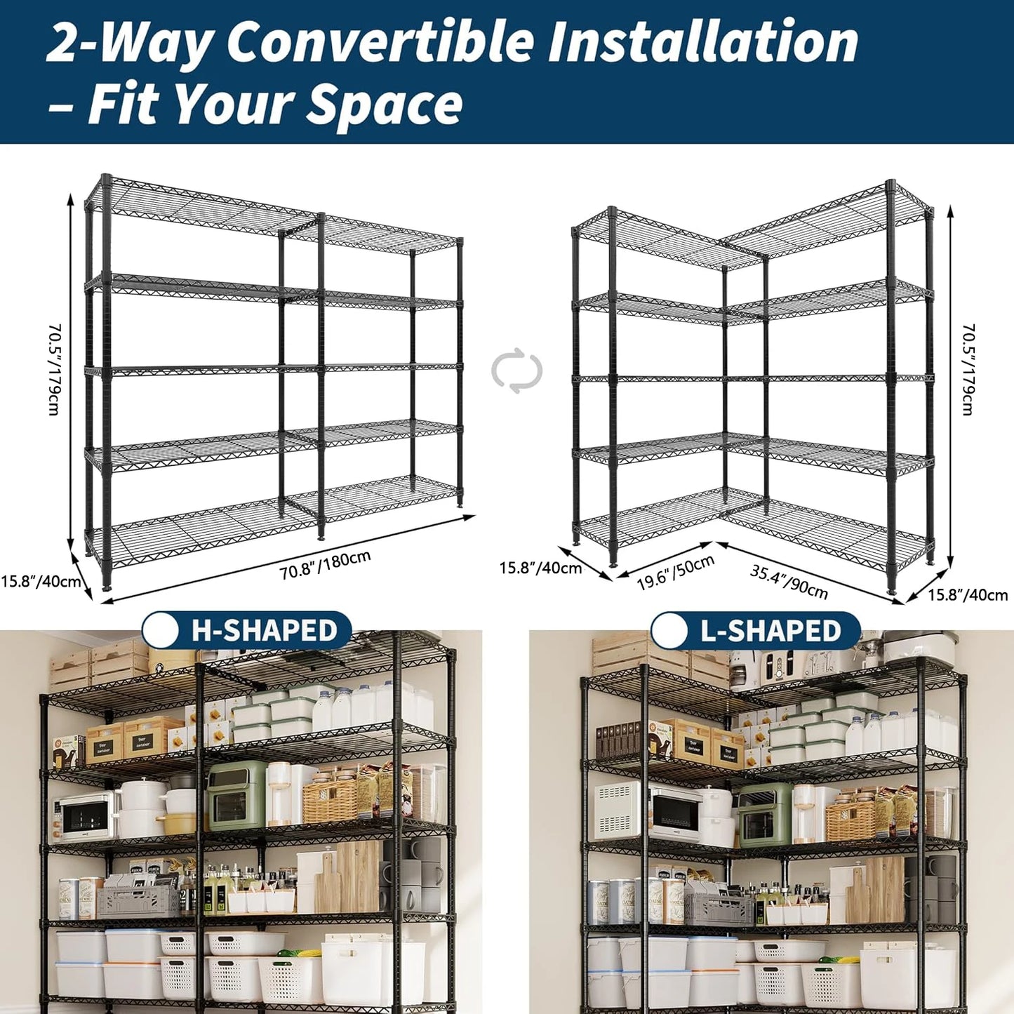 Heavy Duty Storage Shelves, Adjustable