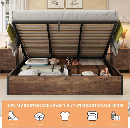 Lift-Up Bed with Storage