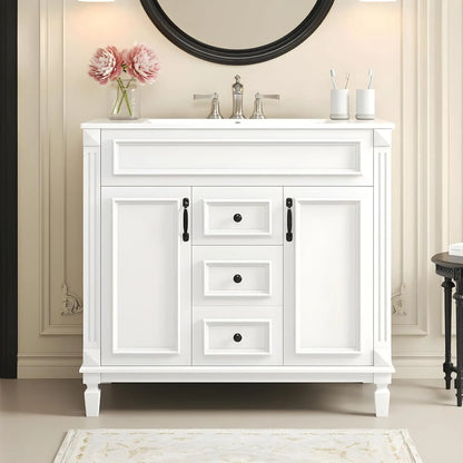 36in Freestanding Bathroom Vanity with Sink