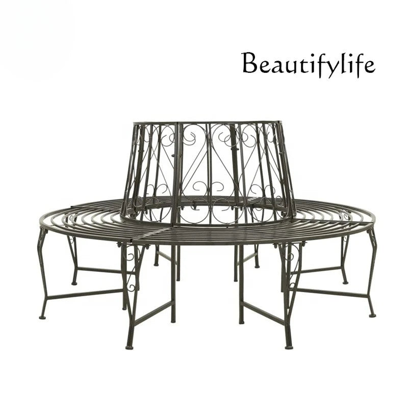 Patio Metal Surround Tree Bench