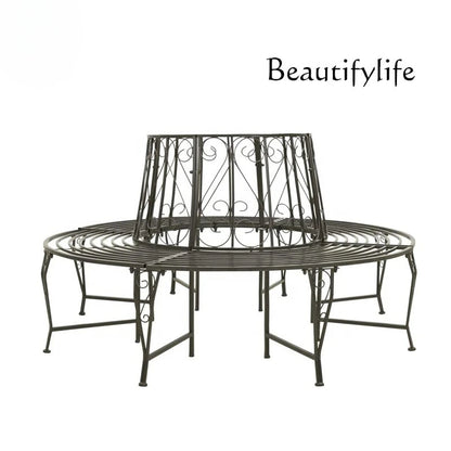 Patio Metal Surround Tree Bench