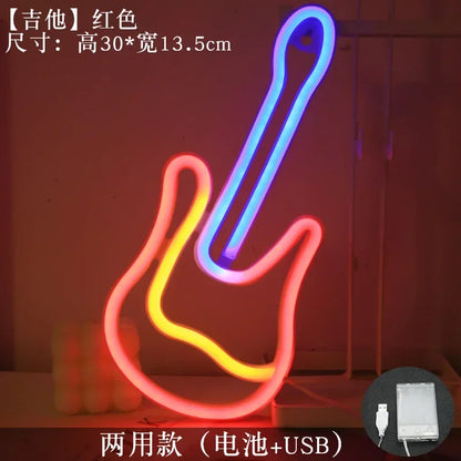 Neon Lamp Wall Mounted Music Bar Nightlight