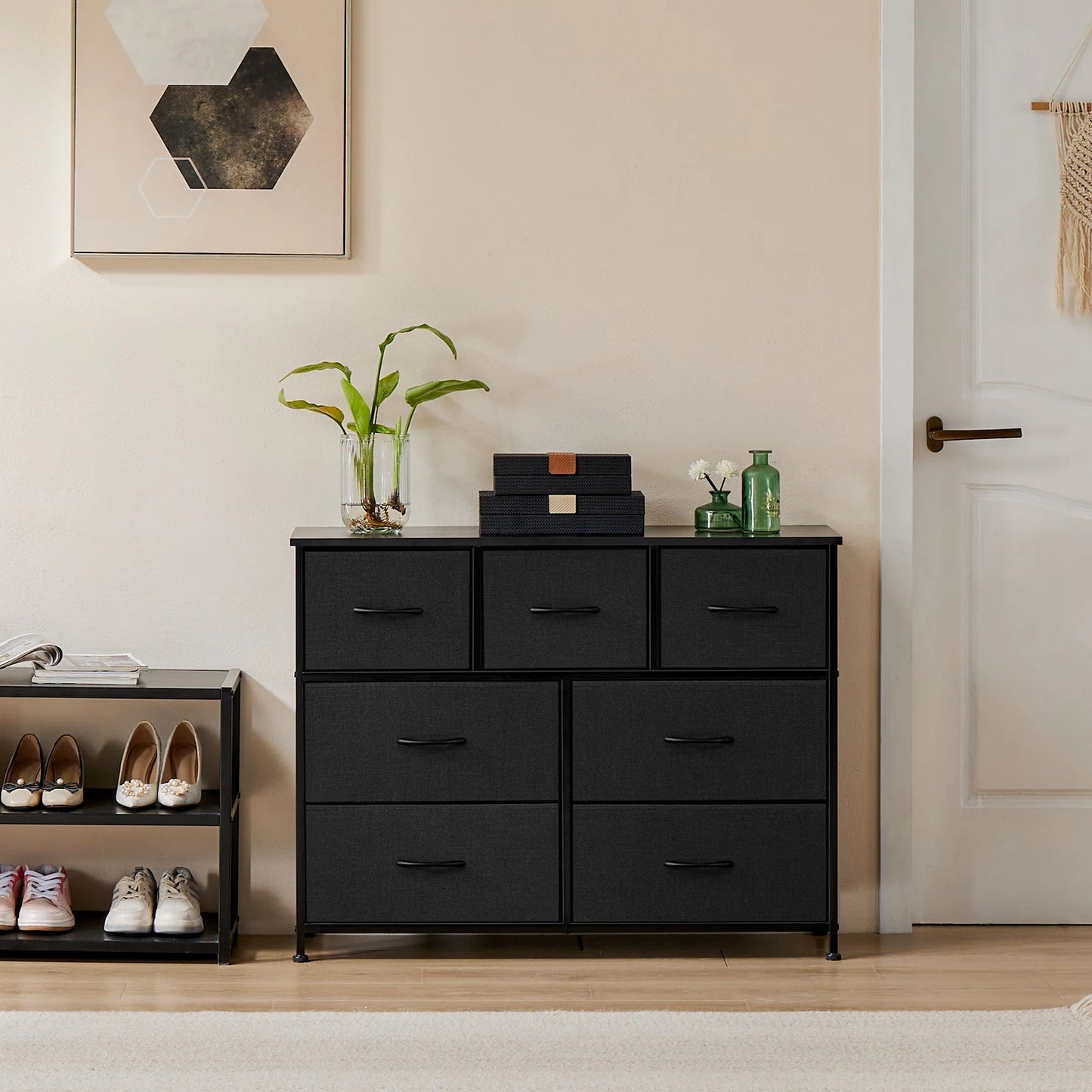 Dresser for Bedroom with 7 Fabric Drawers