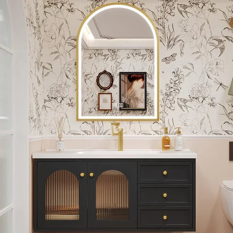 European Retro Washbasin Bathroom Vanity